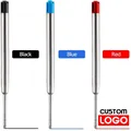 5pcs Metal Ballpoint Pen Refills Blue Red Black Ink Medium Roller Ball Pens Refill for Parker School