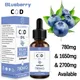 1 bottle natural food-grade blueberry flavor pure essence body care oil with 3 different purity for