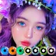 UYAAI 2Pcs/Pair Cosplay Colored Lenses For Eyes Pupils Anime Contact Lens Eyes Beauty Makeup Yearly