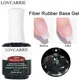 LOVCARRIE Smart Fiber Base Coat Gel Nail Polish Clear Milky White Pink Nail Strengthener Hardener