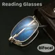 Anti-blue Light Eyeglasses Vintage Folding Reading Glasses with Box Collapsible Men Women