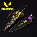 Valorant Weapon 22cm Champions 2023 Kunai Purple Edge Game Peripheral Metal Ninja Agents Samurai