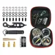 FOX SMILING Repair Dart Tool Kit 145PCS with Steel Rubber O Ring Sharpener Dart Accessories Set