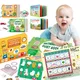 Montessori Busy Book For Kids 2 3 4 Years Sensory Stickers Busy Boards Books Activity Quite Book
