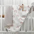 Baby Blanket for Boys Girls Baby Blankets Newborn Super Soft Comfy Patterned Minky with Double Layer
