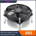 Cooler Master A93 CPU Cooler For Intel LGA775 LGA1200 CPU Radiator 93.5mm Quiet Cooling Fan