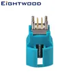 Eightwood Fakra HSD LVDS 4 Pin Connector Z A H B C Coding Straight Jack Female PCB Mount for