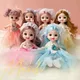 17cm Mini Cute bjd Doll for Girls 3 to 12 Year old Wedding Dolls Naked Body 1/12 with Hair and