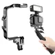 Metal Frame With Cold Shoe Mount For GoPro 12 11 10 9 8 DJI Action 3 4 Camera Accessories Mounts for