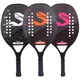 Full Carbon 3K Fiber Beach Tennis Racket Rough Surface Professional Racquet for Men and Women with