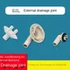 Suitable for Gree air conditioning outside unit water catch tray outlet drain pipe tray connector