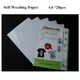 20sheets Laser Heat Transfer Printing Paper A4 Size Light Color No Cut Self Weeding Paper For T