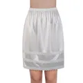 Lace Half Slips For Women Satin Skirt Under Anti-static Half Slip Comfortable Lightweight Half Slip