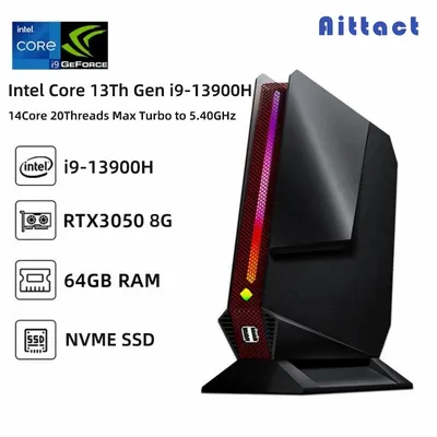 Gaming Mini PC Intel Core 13Th Gen i9 13900H i7 12700H With Nvidia RTX 3050 8G Desktop Computer