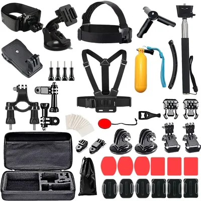 60-in-1 Action Camera Accessories Kit For GoPro Hero 13 12 11 10 9 8 7 6 5 4 Insta360 X2 X3 X4 DJI Osmo Action 1 2 3 4 5 Cameras