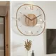 Creative Wood Clock Battery Powered Clock Simple Modern Silent Quartz Clock Vintage Clock Living