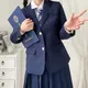 Korean School Uniform Navy Blue Blazer Japanese High School Uniform Coat Suit School Clothes Girl