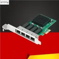 4 Port Network Card PCI Express x1 to Quad Ports RJ45 NIC RTL8111H Chip 10/100/1000Mbps Gigabit