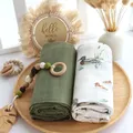 Baby Blankets New Born Super Soft Organic Cotton Receiving Wrap Bamboo Newborn Baby Muslin Swaddle