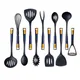 Kitchen Silicone Cooking Tools Set Utensil Non-stick Cookware Soup Spoon Colander Frying Spatula