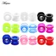 Miqiao 2pc Acrylic Ear Plugs and Tunnels Screw Fit Ear Gauges Piercing Expander 2-12mm Body Jewelry
