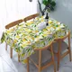 Summer Lemon Fruits Floral Rectangle Tablecloth Holiday Party Decorations Reusable Waterproof