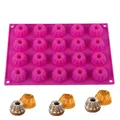 1pc 20 Cavity Silicone Chocolate Mold 3D Mini Chiffon Pudding Fondant Cake Mold DIY Baking Pastry