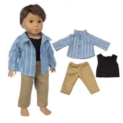 2023 New Doll Outfit For 45cm American Girl Doll 18 Inch American Boy Doll Clothes And Accessories