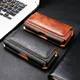 Universal Retro Leather Belt Clip Holster Case for Samsung Galaxy Z Fold 3 4 5 Zfold Magnetic Waist