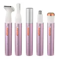 4 IN 1 Electric Eyebrow Trimmer Portable Hair Remover Women depilator Nose Ear Trimmer Removal Lady