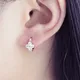 REETI 925 Sterling Silver Earrings Zircon clover Stud Earrings For Women Best Gift earings fashion