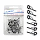 50pcs/set 1mm 1.5mm 2mm Fishing Rod Tip Tops Repair Kit Silver Stainless Steel & Ceramic Eye Ring