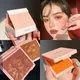 Makeup Blush Palette Face Contour Cheek Blusher Shimmer Glitter Highlighter Bronzer Palette paleta