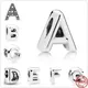 New 925 Silver 26 Letter A-Z Charm Fine Beads Fit Original Pendant Charms Silver 925 Bracelet