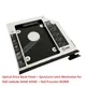 With Ejector Lock Latch + Faceplate Bezel 2nd Hard Drive HDD SSD Caddy Frame for Dell Latitude E6540