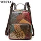 WESTAL Women's Leather Backpack Rucksack School Bags for Girls Laptop Backpacks for Women Travel