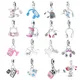 925 Sterling Silver Headset Game Machine Motorcycle Pendant Fit Original Pandora Bracelet Charm Bead