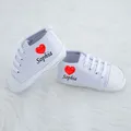 MIYOCAR personalized any name can make sweet heart baby shoes first walker baby shower gift