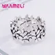 Newest Retro Ring S925 Sterling Silver Thai Silver Jewellery for Female Male Antique Finish Tree