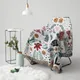 Textile City the Deer Forest Multifunctional Woven Jacquard Blanket Plant Flowers Home Decorate Sofa