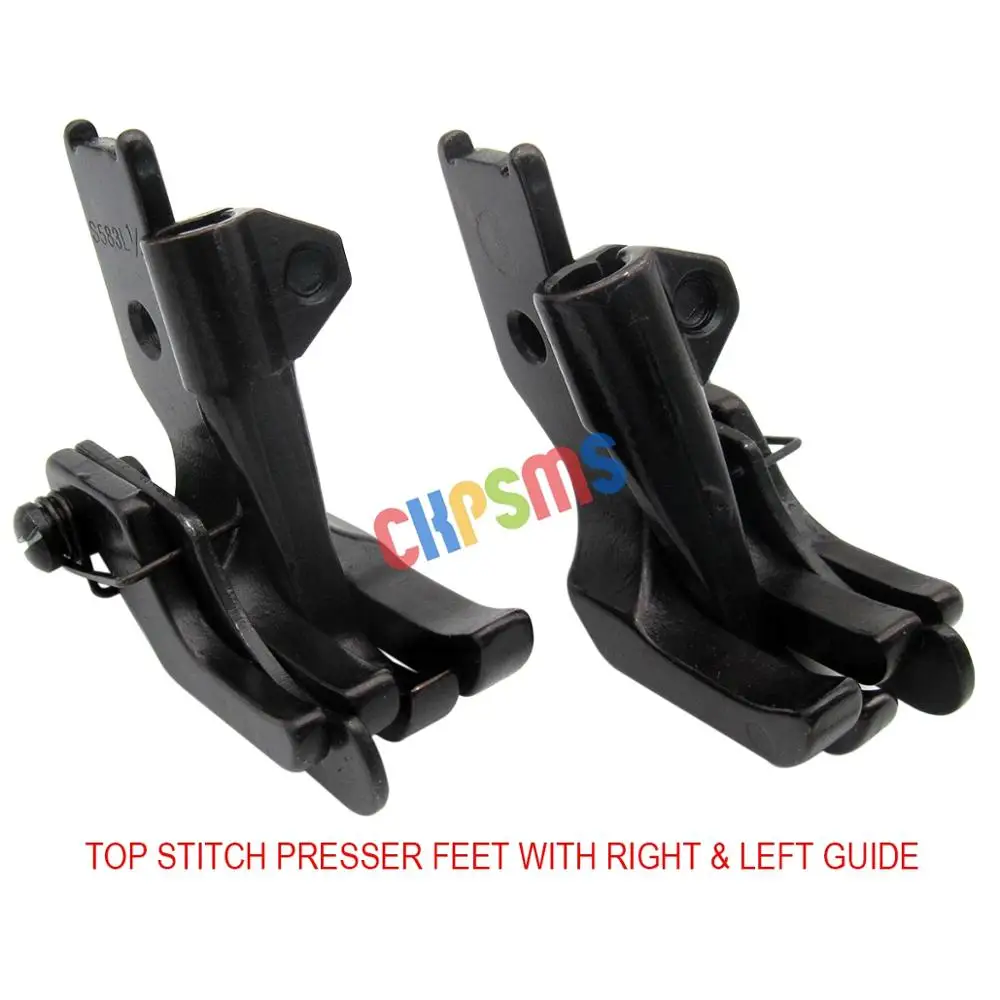 2 sets #S585(R+L) feet with L&R edge guide Fit For JUKI CONSEW SINGER BROTHER