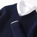 Men's Cashmere Warm Pullovers Sweater V Neck Knit Winter Fit Tops Male Wool Knitwear Jumpers