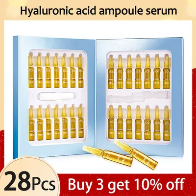 Hyaluronic Acid Ampoule Set Beauty Brighten Facial Serum Aloe Moisturizing Anti Aging Essence Korean