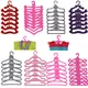 12 Style 20 Pcs Barbies Furniture Hangers Doll Accessories Heart-Shaped Plastic storage For Barbies