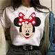 Funny Mickey 90s Tshirt Y2k Minnie Mouse Print T-shirt Women Fashion T Shirt Female Clothes Kawaii