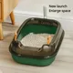 Large semi-enclosed Cat Litter Box Large Capacity Plastic Anti-Splash Cats Toilet Pet Sandbox