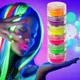 Neon Matte Eyeshadow Nail Art Powder Green Yellow Purple Fluorescent Glitter Eye Shadow Luminous