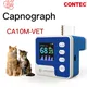 Contec LCD Capnograph Veterinary CA10M-VET ETCO2 Measure Audio-Visual Alarm System