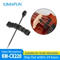 KIMAFUN Musical Instrument Condenser Omnidirectional Pickup Mini Violin Microphone for Violin