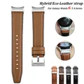 Hybrid Eco-Leather Band for Samsung Galaxy Watch Series 6 5 4 40mm 44mm 6 Classic 47mm 43mm Quick